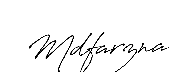 Use a signature maker to create a handwritten signature online. With this signature software, you can design (Antro_Vectra_Bolder) your own signature for name Mdfarzna. Mdfarzna signature style 7 images and pictures png