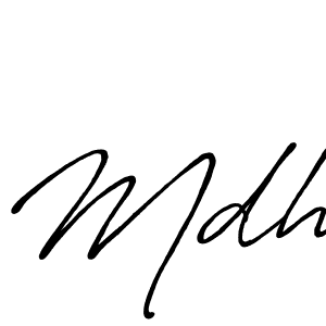 Create a beautiful signature design for name Mdh. With this signature (Antro_Vectra_Bolder) fonts, you can make a handwritten signature for free. Mdh signature style 7 images and pictures png