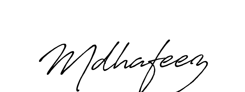 Also we have Mdhafeez name is the best signature style. Create professional handwritten signature collection using Antro_Vectra_Bolder autograph style. Mdhafeez signature style 7 images and pictures png