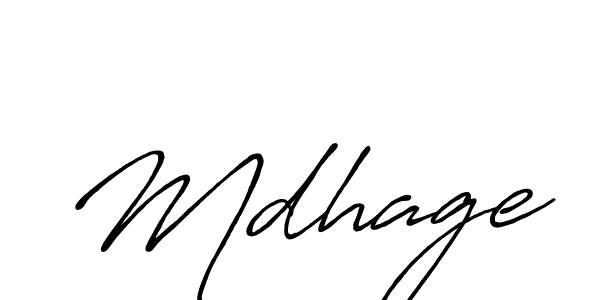 Make a beautiful signature design for name Mdhage. With this signature (Antro_Vectra_Bolder) style, you can create a handwritten signature for free. Mdhage signature style 7 images and pictures png