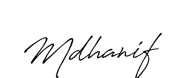 Make a beautiful signature design for name Mdhanif. Use this online signature maker to create a handwritten signature for free. Mdhanif signature style 7 images and pictures png