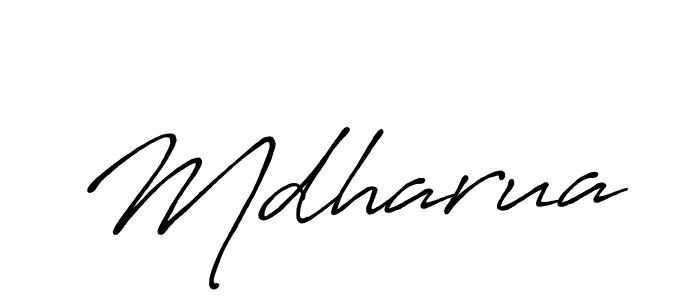 Make a beautiful signature design for name Mdharua. Use this online signature maker to create a handwritten signature for free. Mdharua signature style 7 images and pictures png