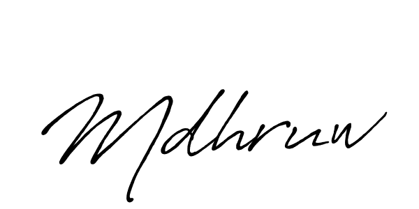 The best way (Antro_Vectra_Bolder) to make a short signature is to pick only two or three words in your name. The name Mdhruw include a total of six letters. For converting this name. Mdhruw signature style 7 images and pictures png