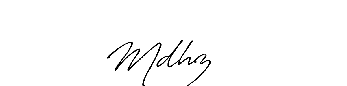 Use a signature maker to create a handwritten signature online. With this signature software, you can design (Antro_Vectra_Bolder) your own signature for name Mdhzحافظ. Mdhzحافظ signature style 7 images and pictures png