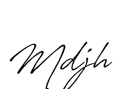 Similarly Antro_Vectra_Bolder is the best handwritten signature design. Signature creator online .You can use it as an online autograph creator for name Mdjh. Mdjh signature style 7 images and pictures png