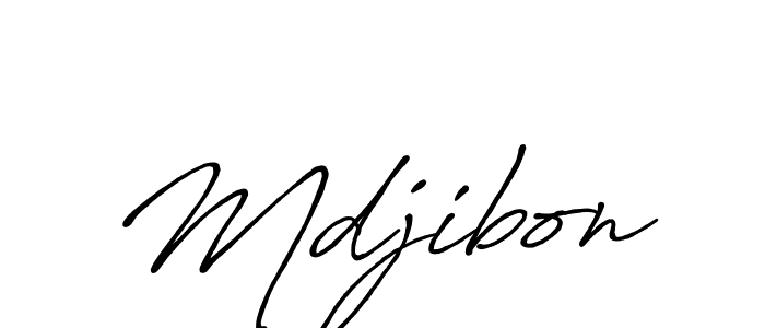 Mdjibon stylish signature style. Best Handwritten Sign (Antro_Vectra_Bolder) for my name. Handwritten Signature Collection Ideas for my name Mdjibon. Mdjibon signature style 7 images and pictures png