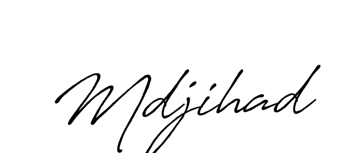 Design your own signature with our free online signature maker. With this signature software, you can create a handwritten (Antro_Vectra_Bolder) signature for name Mdjihad. Mdjihad signature style 7 images and pictures png