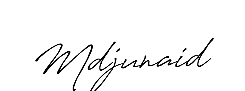 Also we have Mdjunaid name is the best signature style. Create professional handwritten signature collection using Antro_Vectra_Bolder autograph style. Mdjunaid signature style 7 images and pictures png