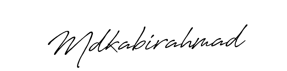 Mdkabirahmad stylish signature style. Best Handwritten Sign (Antro_Vectra_Bolder) for my name. Handwritten Signature Collection Ideas for my name Mdkabirahmad. Mdkabirahmad signature style 7 images and pictures png