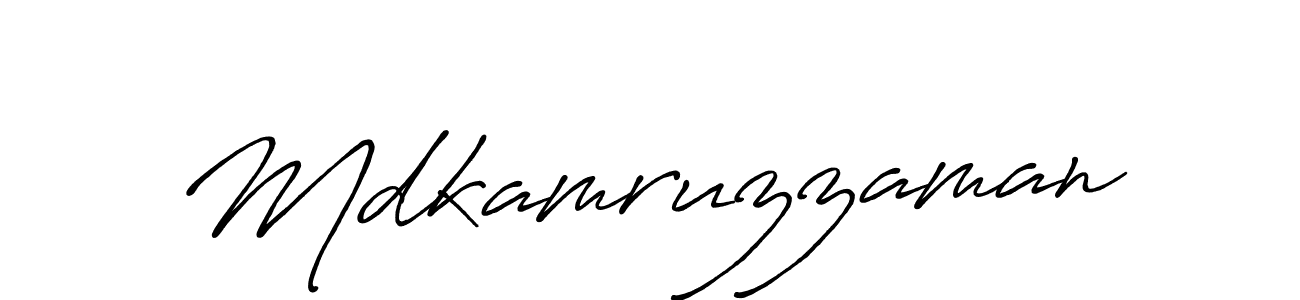 Design your own signature with our free online signature maker. With this signature software, you can create a handwritten (Antro_Vectra_Bolder) signature for name Mdkamruzzaman. Mdkamruzzaman signature style 7 images and pictures png
