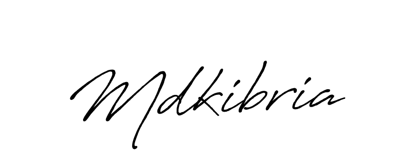 Design your own signature with our free online signature maker. With this signature software, you can create a handwritten (Antro_Vectra_Bolder) signature for name Mdkibria. Mdkibria signature style 7 images and pictures png