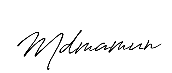 Mdmamun stylish signature style. Best Handwritten Sign (Antro_Vectra_Bolder) for my name. Handwritten Signature Collection Ideas for my name Mdmamun. Mdmamun signature style 7 images and pictures png