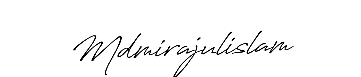 How to make Mdmirajulislam name signature. Use Antro_Vectra_Bolder style for creating short signs online. This is the latest handwritten sign. Mdmirajulislam signature style 7 images and pictures png