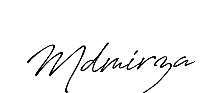 Use a signature maker to create a handwritten signature online. With this signature software, you can design (Antro_Vectra_Bolder) your own signature for name Mdmirza. Mdmirza signature style 7 images and pictures png