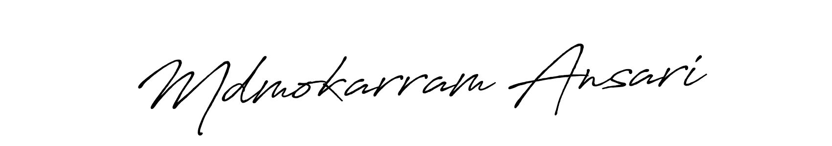 Similarly Antro_Vectra_Bolder is the best handwritten signature design. Signature creator online .You can use it as an online autograph creator for name Mdmokarram Ansari. Mdmokarram Ansari signature style 7 images and pictures png