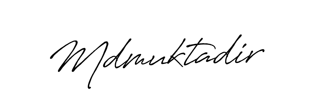 Create a beautiful signature design for name Mdmuktadir. With this signature (Antro_Vectra_Bolder) fonts, you can make a handwritten signature for free. Mdmuktadir signature style 7 images and pictures png