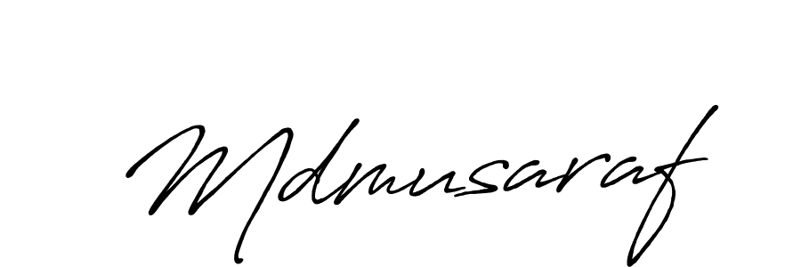 Also You can easily find your signature by using the search form. We will create Mdmusaraf name handwritten signature images for you free of cost using Antro_Vectra_Bolder sign style. Mdmusaraf signature style 7 images and pictures png