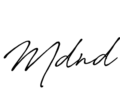 Also we have Mdnd name is the best signature style. Create professional handwritten signature collection using Antro_Vectra_Bolder autograph style. Mdnd signature style 7 images and pictures png