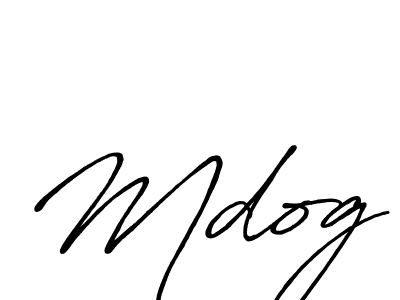 Also we have Mdog name is the best signature style. Create professional handwritten signature collection using Antro_Vectra_Bolder autograph style. Mdog signature style 7 images and pictures png