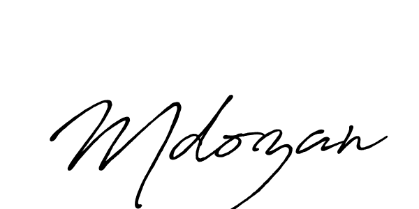 Mdozan stylish signature style. Best Handwritten Sign (Antro_Vectra_Bolder) for my name. Handwritten Signature Collection Ideas for my name Mdozan. Mdozan signature style 7 images and pictures png