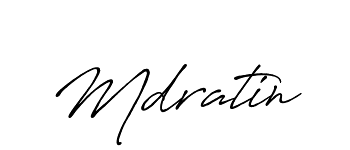 Make a beautiful signature design for name Mdratin. With this signature (Antro_Vectra_Bolder) style, you can create a handwritten signature for free. Mdratin signature style 7 images and pictures png