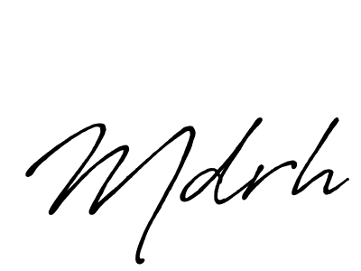 Design your own signature with our free online signature maker. With this signature software, you can create a handwritten (Antro_Vectra_Bolder) signature for name Mdrh. Mdrh signature style 7 images and pictures png