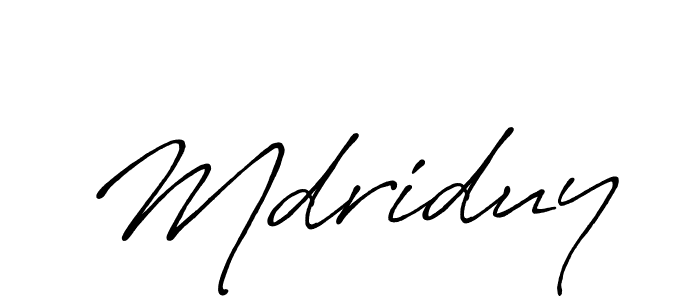 How to make Mdriduy signature? Antro_Vectra_Bolder is a professional autograph style. Create handwritten signature for Mdriduy name. Mdriduy signature style 7 images and pictures png