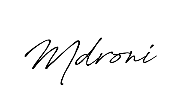 Best and Professional Signature Style for Mdroni. Antro_Vectra_Bolder Best Signature Style Collection. Mdroni signature style 7 images and pictures png