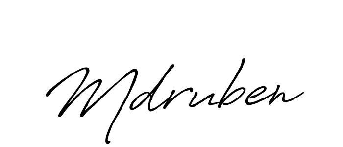 Design your own signature with our free online signature maker. With this signature software, you can create a handwritten (Antro_Vectra_Bolder) signature for name Mdruben. Mdruben signature style 7 images and pictures png