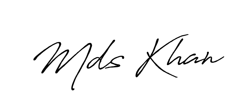 How to make Mds Khan signature? Antro_Vectra_Bolder is a professional autograph style. Create handwritten signature for Mds Khan name. Mds Khan signature style 7 images and pictures png