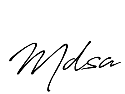 How to make Mdsa name signature. Use Antro_Vectra_Bolder style for creating short signs online. This is the latest handwritten sign. Mdsa signature style 7 images and pictures png