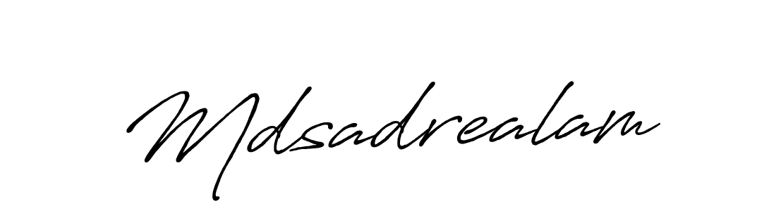 if you are searching for the best signature style for your name Mdsadrealam. so please give up your signature search. here we have designed multiple signature styles  using Antro_Vectra_Bolder. Mdsadrealam signature style 7 images and pictures png