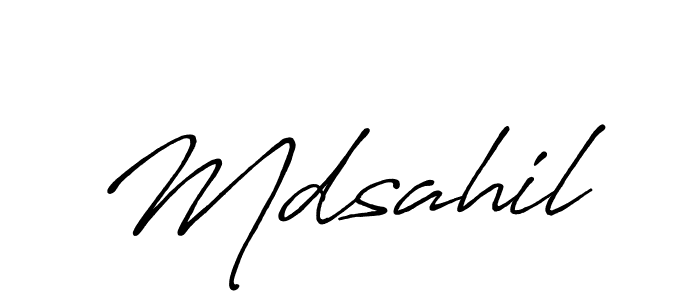 if you are searching for the best signature style for your name Mdsahil. so please give up your signature search. here we have designed multiple signature styles  using Antro_Vectra_Bolder. Mdsahil signature style 7 images and pictures png