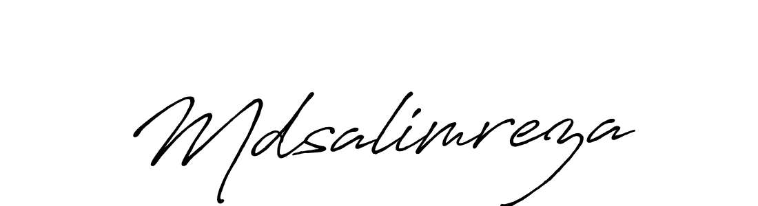 Also we have Mdsalimreza name is the best signature style. Create professional handwritten signature collection using Antro_Vectra_Bolder autograph style. Mdsalimreza signature style 7 images and pictures png