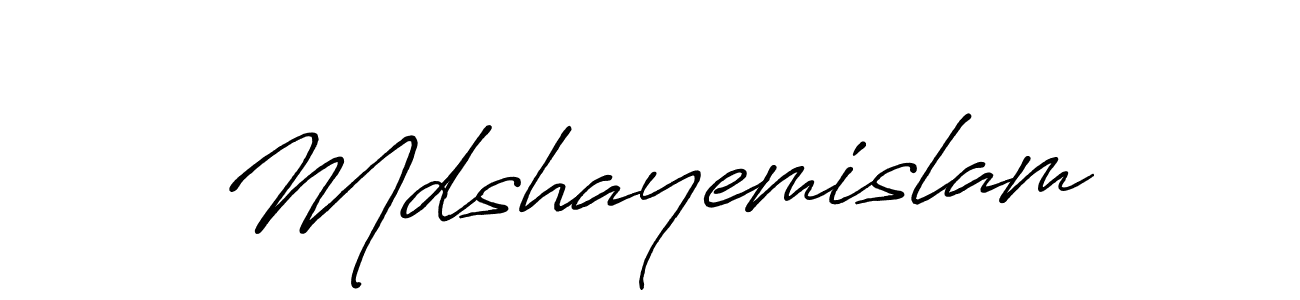 How to make Mdshayemislam signature? Antro_Vectra_Bolder is a professional autograph style. Create handwritten signature for Mdshayemislam name. Mdshayemislam signature style 7 images and pictures png