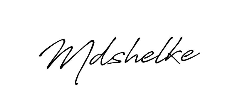 Design your own signature with our free online signature maker. With this signature software, you can create a handwritten (Antro_Vectra_Bolder) signature for name Mdshelke. Mdshelke signature style 7 images and pictures png