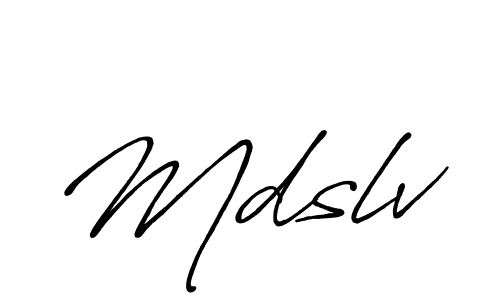 How to make Mdslv name signature. Use Antro_Vectra_Bolder style for creating short signs online. This is the latest handwritten sign. Mdslv signature style 7 images and pictures png