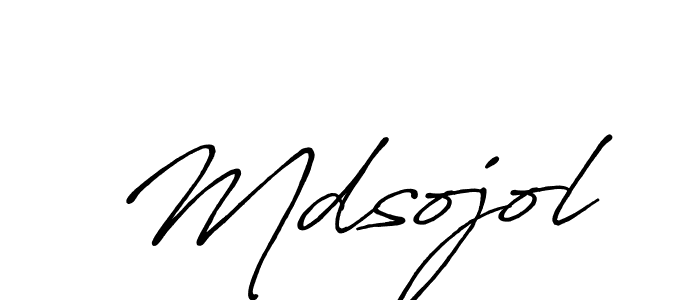 How to make Mdsojol signature? Antro_Vectra_Bolder is a professional autograph style. Create handwritten signature for Mdsojol name. Mdsojol signature style 7 images and pictures png