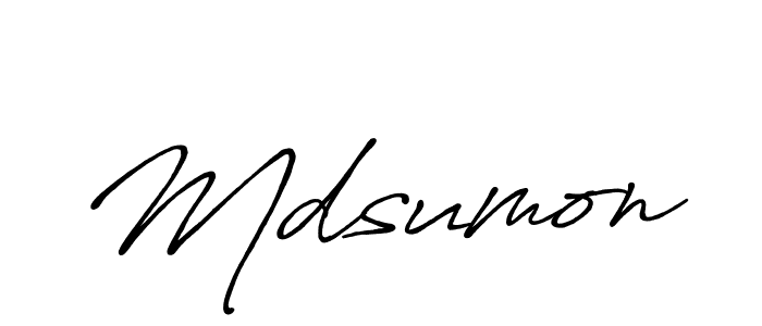 Also we have Mdsumon name is the best signature style. Create professional handwritten signature collection using Antro_Vectra_Bolder autograph style. Mdsumon signature style 7 images and pictures png