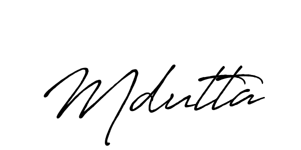 Antro_Vectra_Bolder is a professional signature style that is perfect for those who want to add a touch of class to their signature. It is also a great choice for those who want to make their signature more unique. Get Mdutta name to fancy signature for free. Mdutta signature style 7 images and pictures png