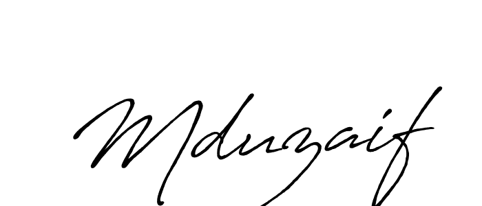 It looks lik you need a new signature style for name Mduzaif. Design unique handwritten (Antro_Vectra_Bolder) signature with our free signature maker in just a few clicks. Mduzaif signature style 7 images and pictures png