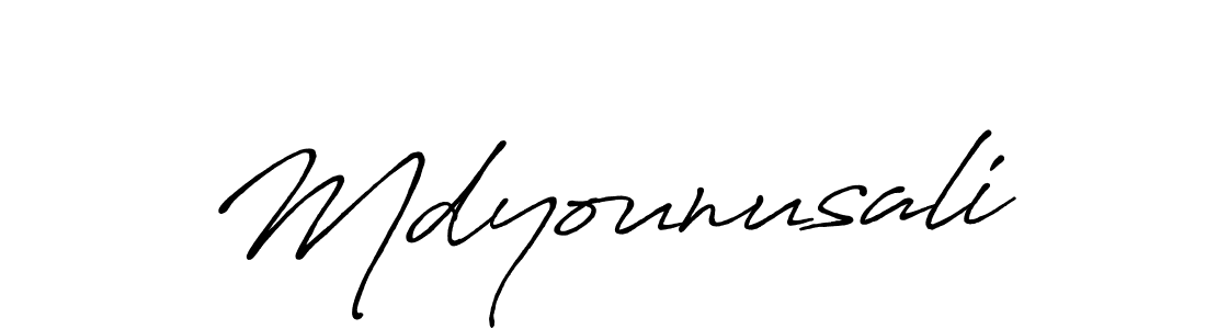 Also You can easily find your signature by using the search form. We will create Mdyounusali name handwritten signature images for you free of cost using Antro_Vectra_Bolder sign style. Mdyounusali signature style 7 images and pictures png