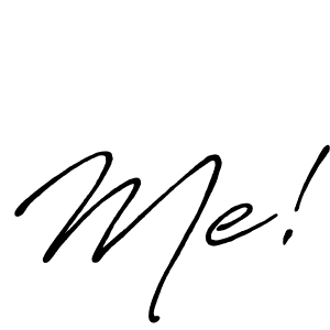 Create a beautiful signature design for name Me!. With this signature (Antro_Vectra_Bolder) fonts, you can make a handwritten signature for free. Me! signature style 7 images and pictures png