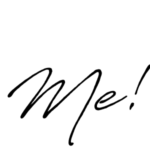 Create a beautiful signature design for name Me!. With this signature (Antro_Vectra_Bolder) fonts, you can make a handwritten signature for free. Me! signature style 7 images and pictures png