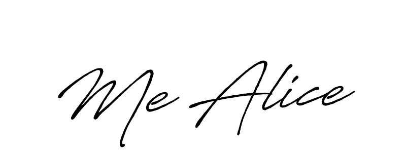 How to make Me Alice signature? Antro_Vectra_Bolder is a professional autograph style. Create handwritten signature for Me Alice name. Me Alice signature style 7 images and pictures png