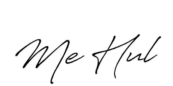 Similarly Antro_Vectra_Bolder is the best handwritten signature design. Signature creator online .You can use it as an online autograph creator for name Me Hul. Me Hul signature style 7 images and pictures png