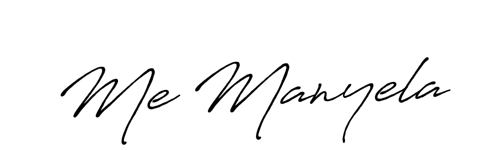 Design your own signature with our free online signature maker. With this signature software, you can create a handwritten (Antro_Vectra_Bolder) signature for name Me Manyela. Me Manyela signature style 7 images and pictures png