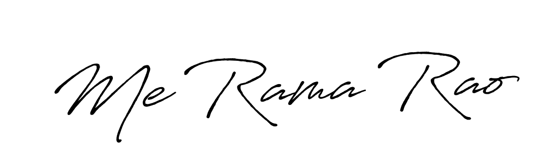 Me Rama Rao stylish signature style. Best Handwritten Sign (Antro_Vectra_Bolder) for my name. Handwritten Signature Collection Ideas for my name Me Rama Rao. Me Rama Rao signature style 7 images and pictures png