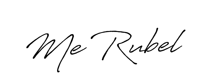Also You can easily find your signature by using the search form. We will create Me Rubel name handwritten signature images for you free of cost using Antro_Vectra_Bolder sign style. Me Rubel signature style 7 images and pictures png