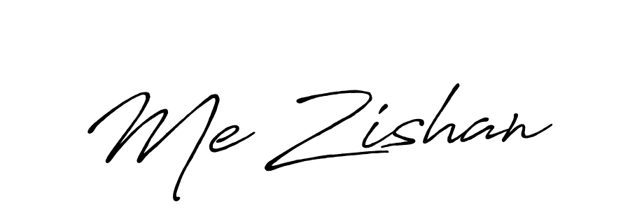 Me Zishan stylish signature style. Best Handwritten Sign (Antro_Vectra_Bolder) for my name. Handwritten Signature Collection Ideas for my name Me Zishan. Me Zishan signature style 7 images and pictures png